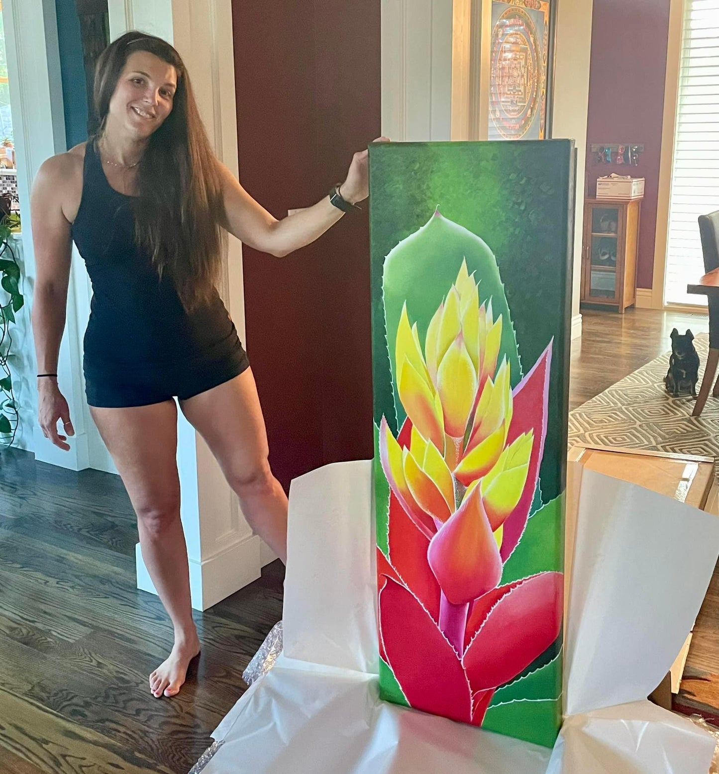 Commission 2023 Oil Painting - Ites Green and Gold