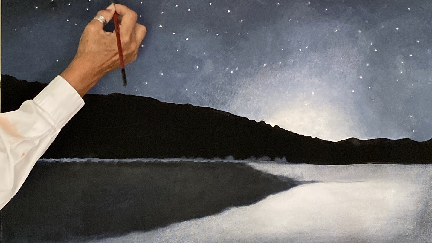 Oil Painting - Starlight in the Northern Hemisphere (Polače, Croatia)
