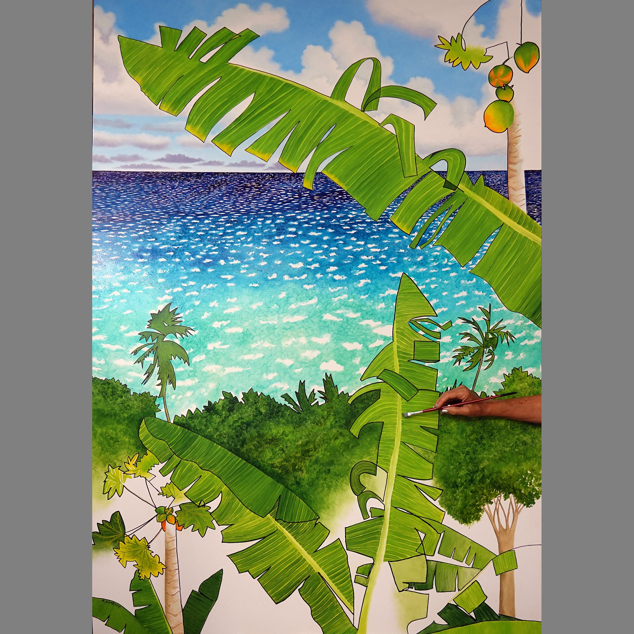 Oil Painting North Coast Overview Redux The remeny collection oil-painting-north-coast-overview-redux-the-remeny-collection