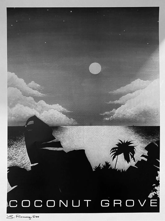 Poster 1985 Full Moon Over the North Coast