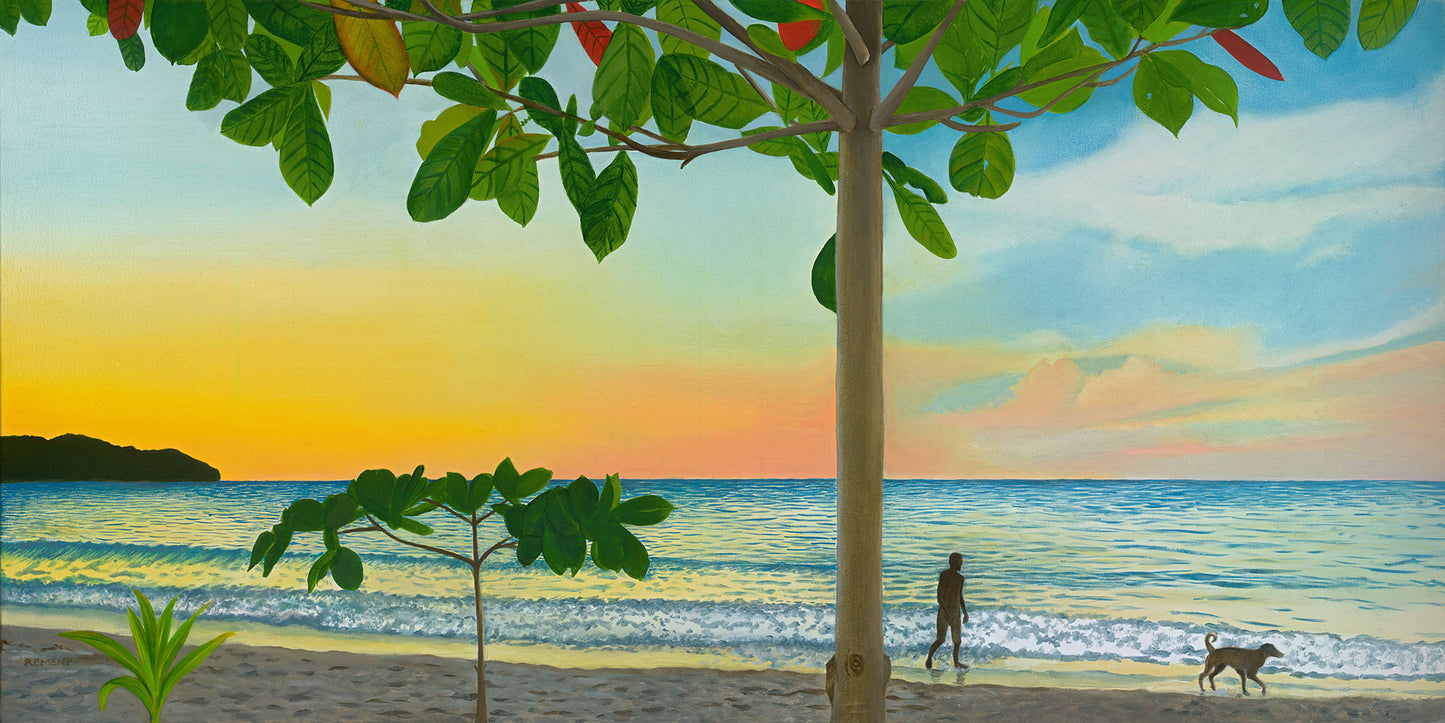 Giclée - Golden Dusk on Sugarpot Beach