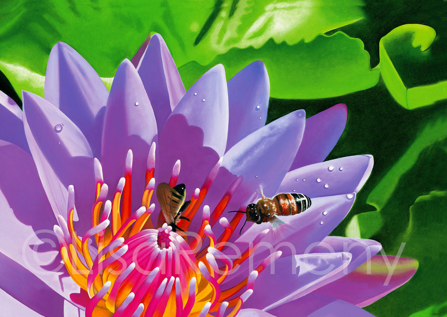 Giclée - Two Bees on a Mission