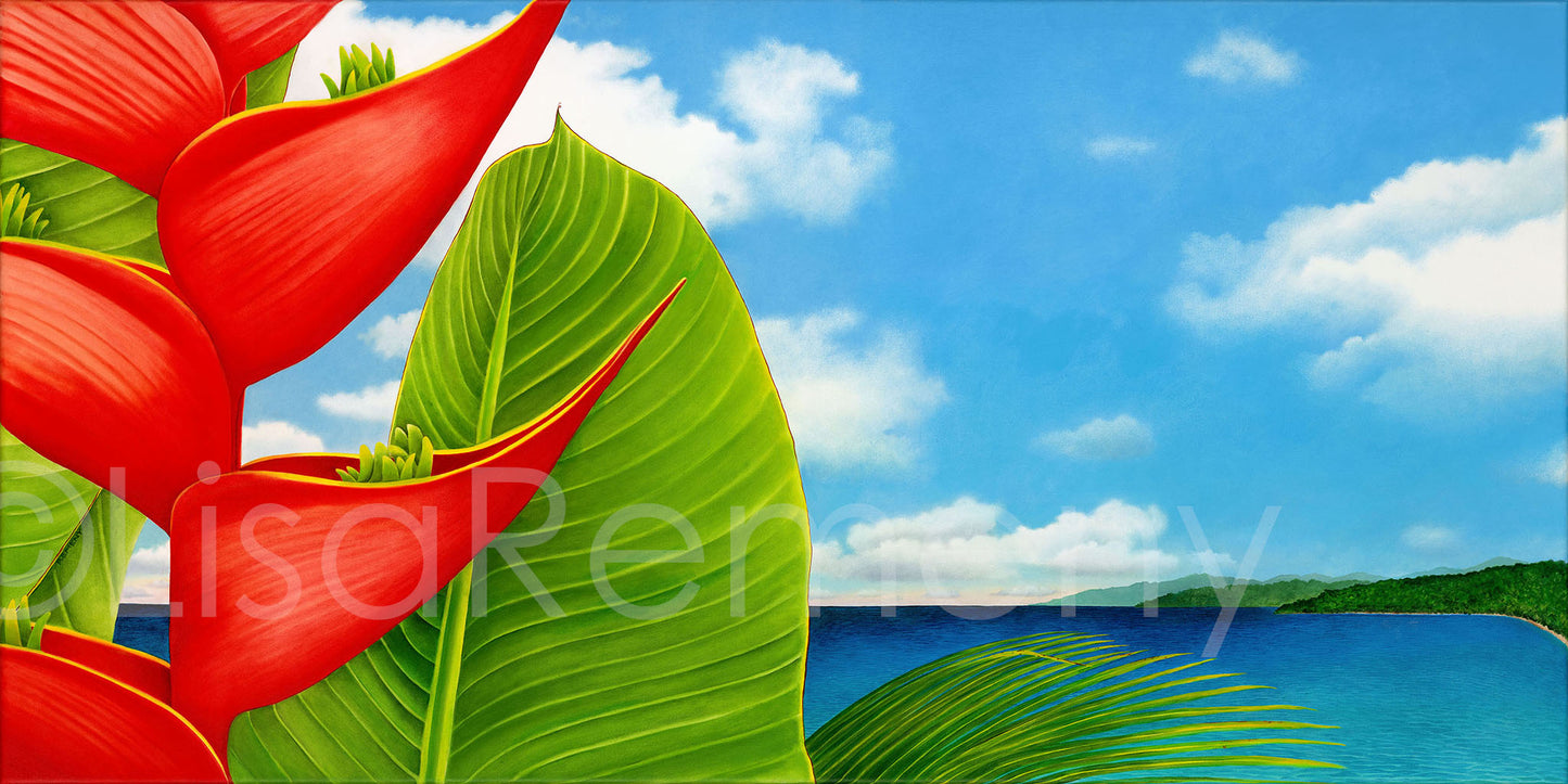 Commission 2009 Oil Painting - Perfect Day on the Harbor