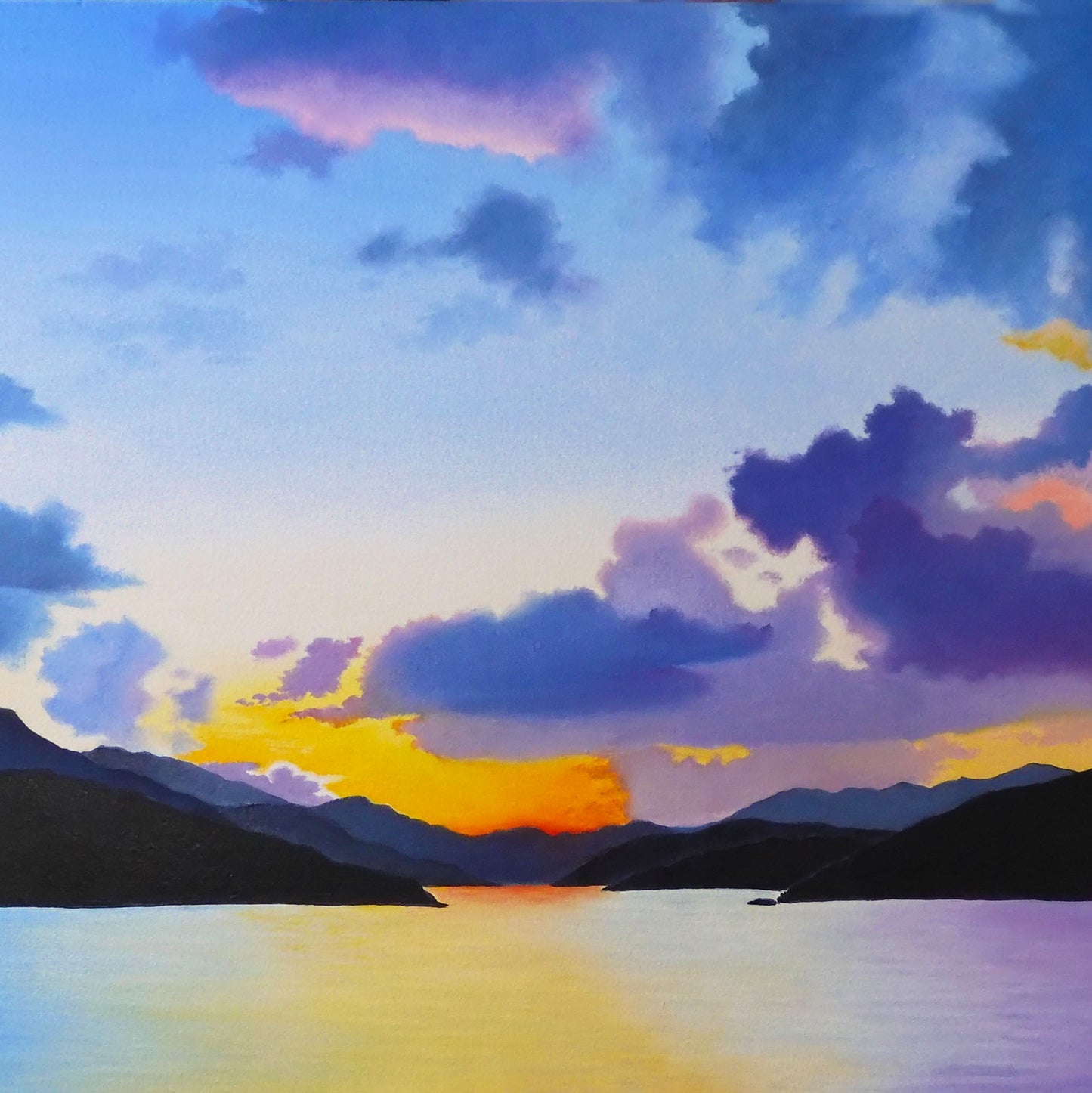 Commissions 2022- “Sunset Over Taha’a en Route to Bora Bora”