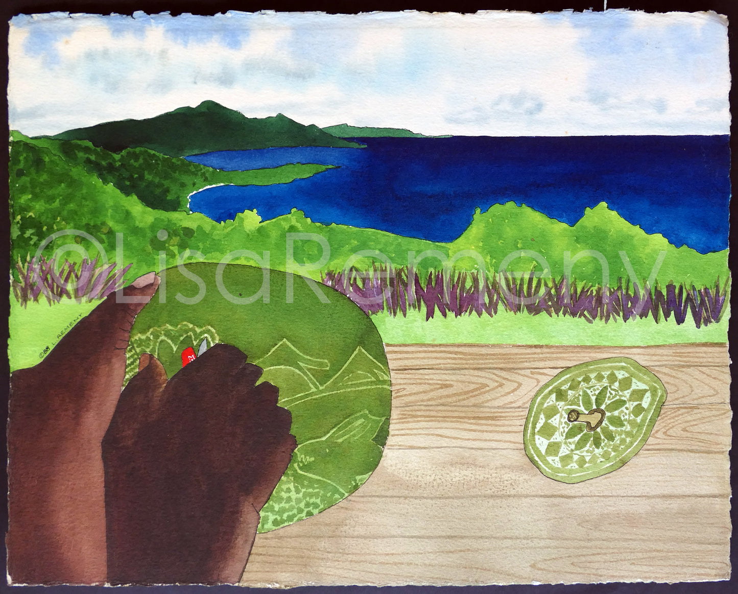 Watercolor & Ink on Paper - Penley's Hands