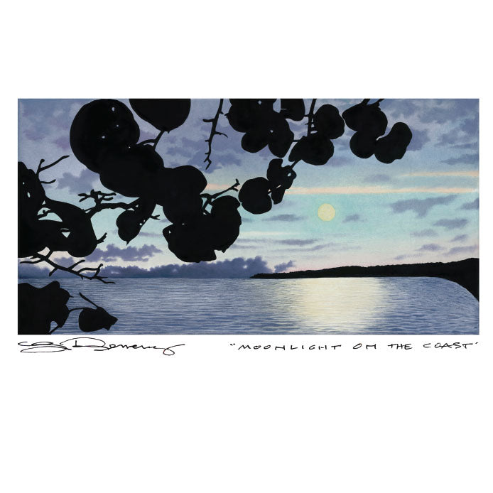 ArtCard - Moonlight on the Bay