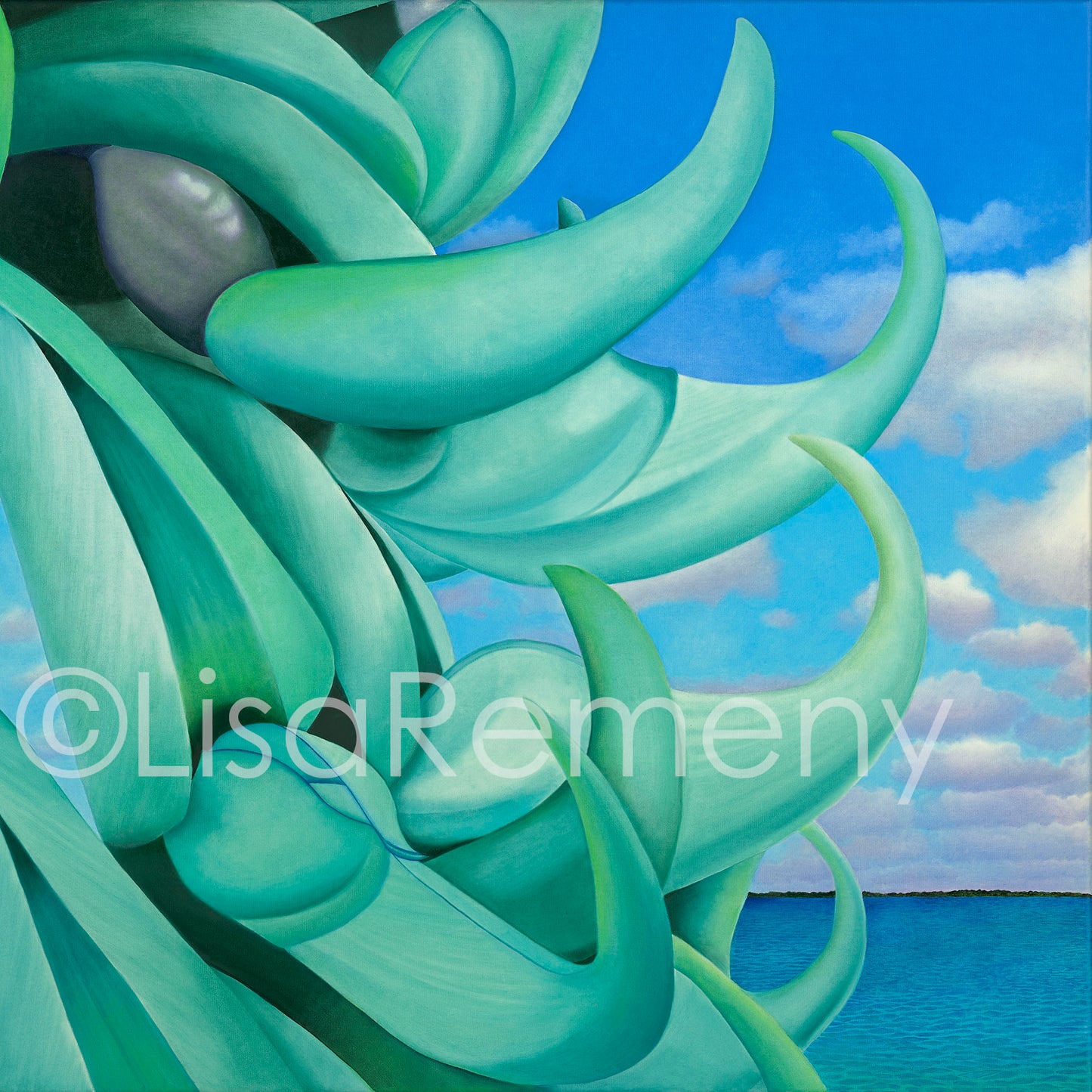 ArtCard - A Glorious Jade Vine on the Bay