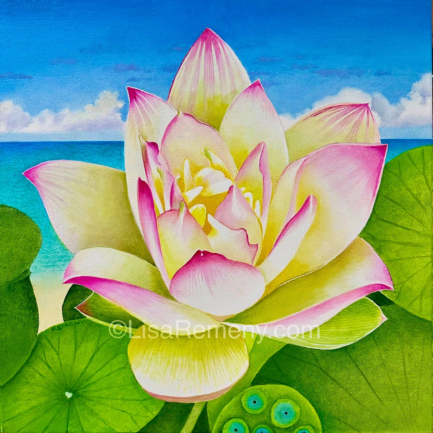 Oil Painting - Another Lotus