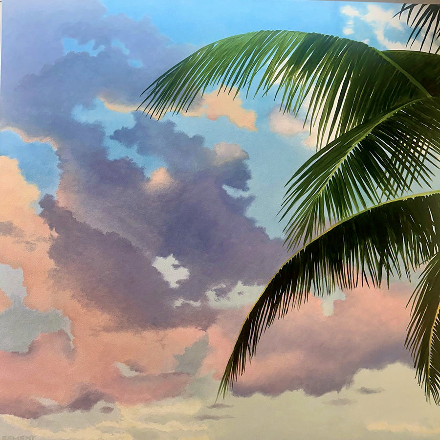 Oil Painting - Early Morning Palm