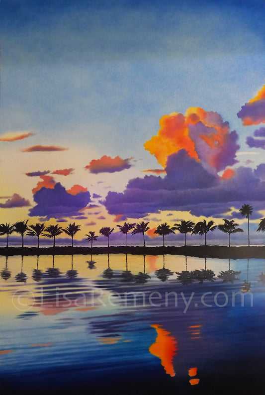 Oil Painting - Sunrise at My Happy Place