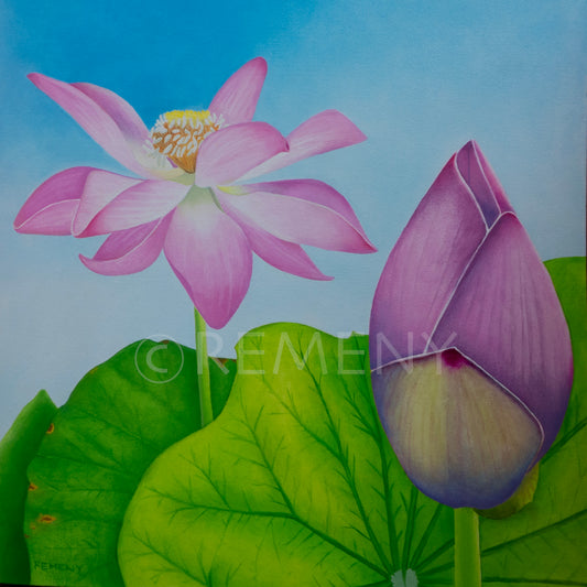 Giclée - Bali Red Lotus