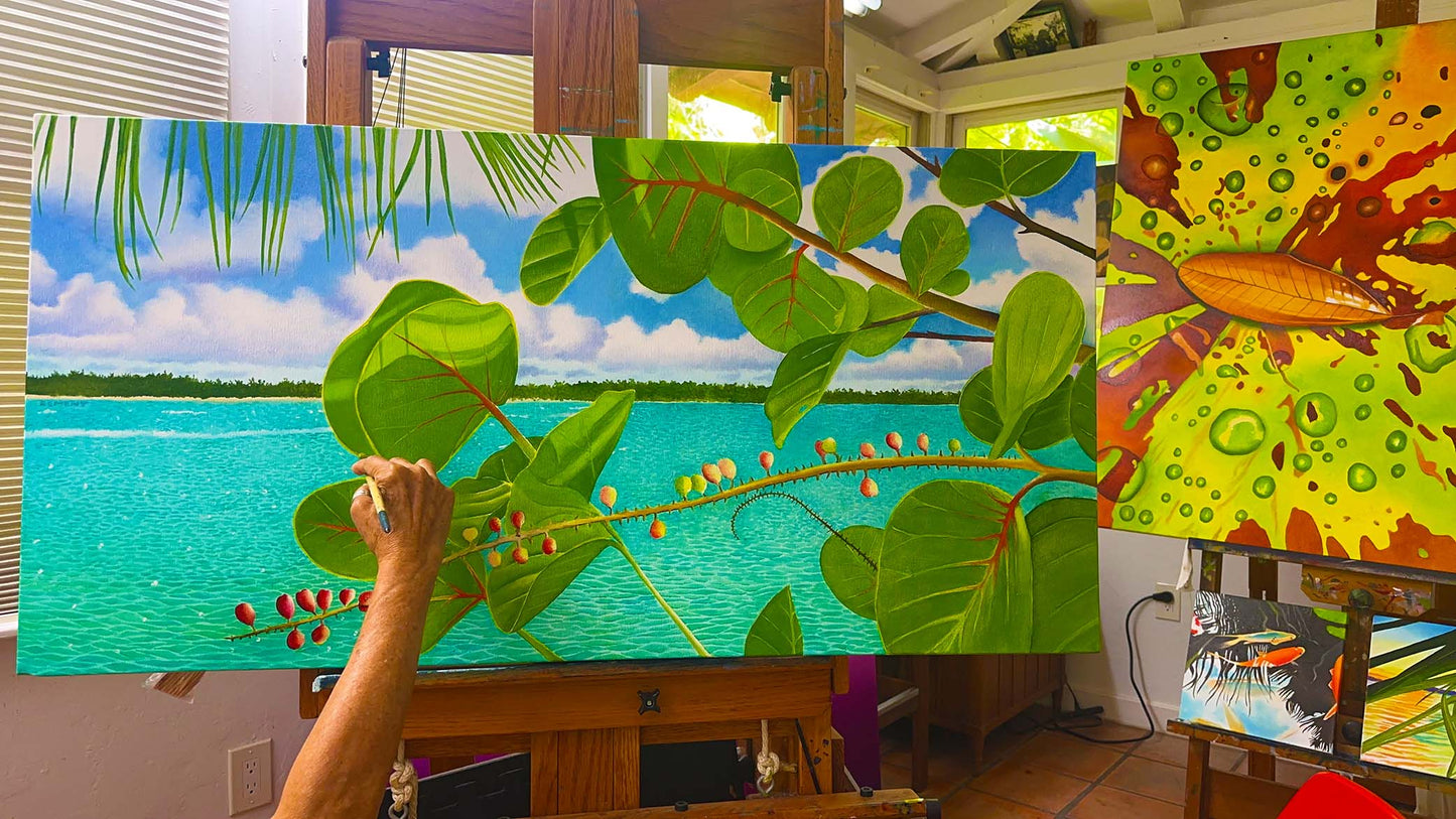Giclée - Seagrapes on the Creek