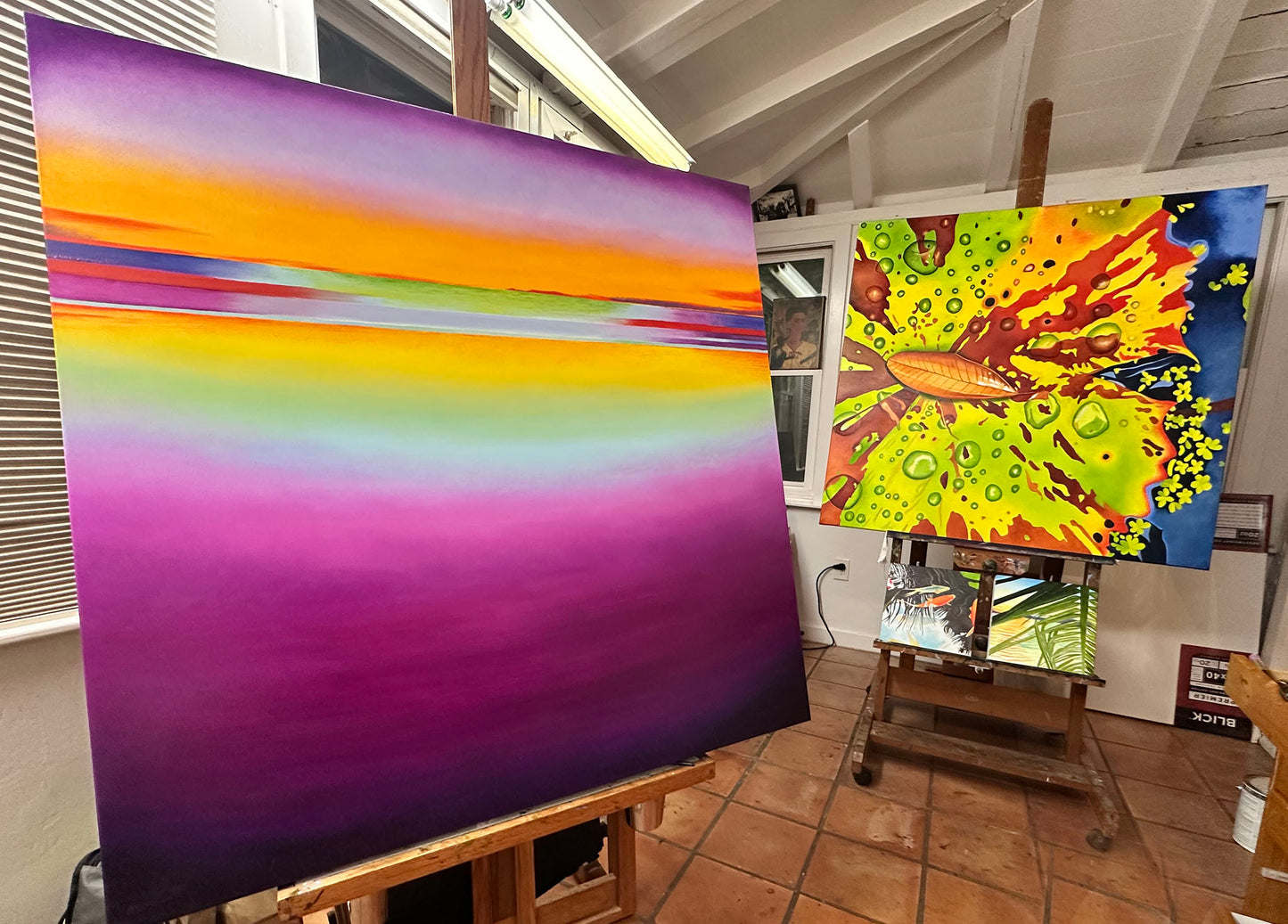 Oil Painting - Purple Rain