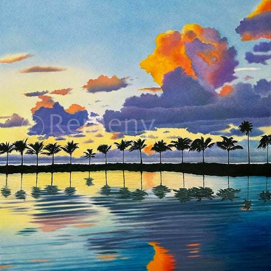 Oil Painting -Sunrise at My Happy Place