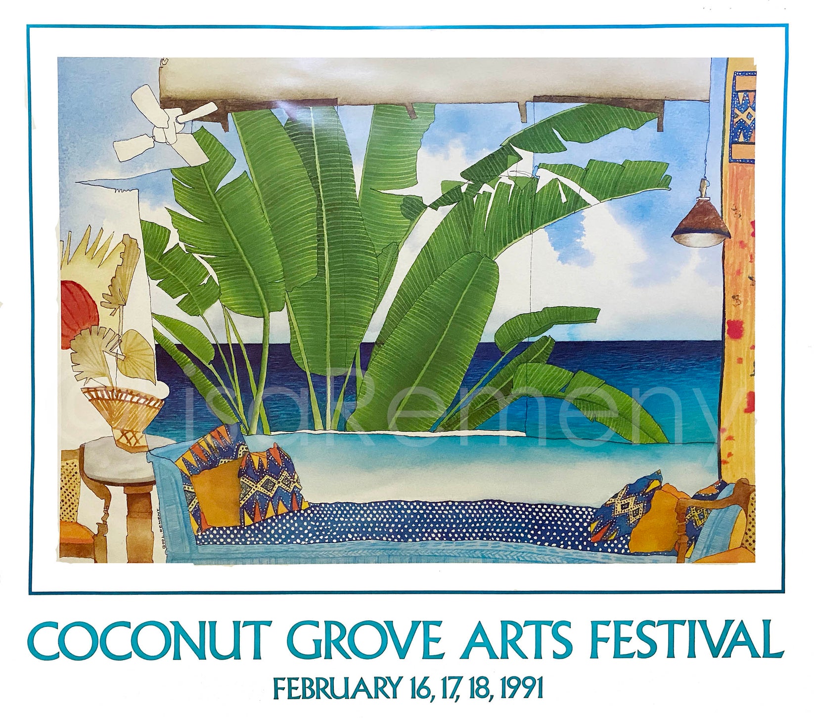Poster 1991 Coconut Grove Arts Festival theremenycollection